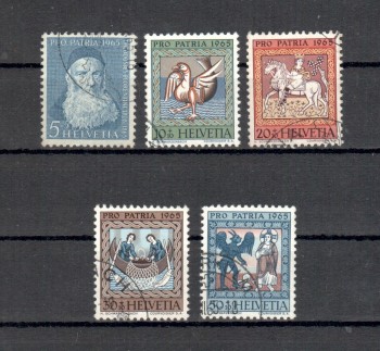 Schweiz Michelnummer 814 - 818 gestempelt Schweiz Michelnummer 814 - 818 gestempelt