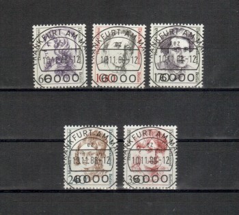 Berlin Michelnummer 824 - 828 gestempelt