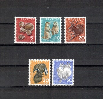 Schweiz Michelnummer 826 - 830 postfrisch Schweiz Michelnummer 826 - 830 postfrisch