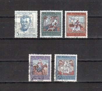 Schweiz Michelnummer 836 - 840 gestempelt Schweiz Michelnummer 836 - 840 gestempelt