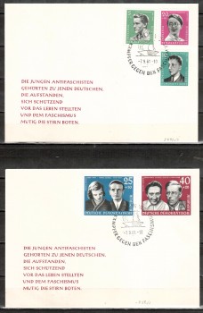 DDR Michelnummer 849 - 853 FDC