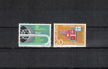 Schweiz Michelnummer 851 - 852 postfrisch