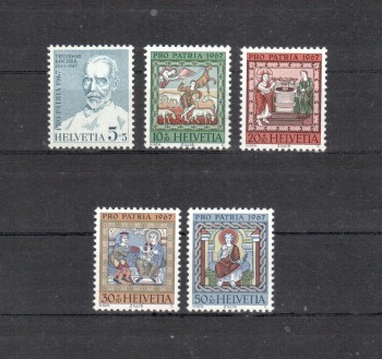 Schweiz Michelnummer 853 - 857 postfrisch
