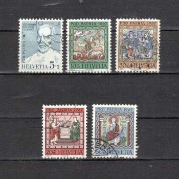 Schweiz Michelnummer 853 - 857 gestempelt