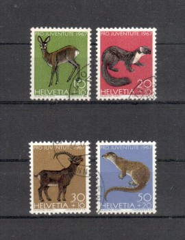 Schweiz Michelnummer 866 - 869 gestempelt