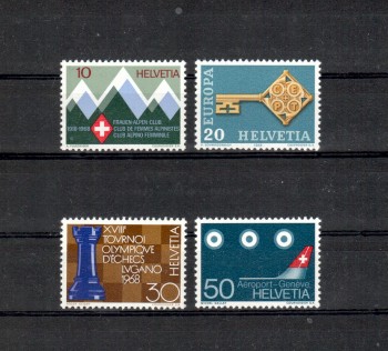 Schweiz Michelnummer 870 - 873 postfrisch Schweiz Michelnummer 870 - 873 postfrisch