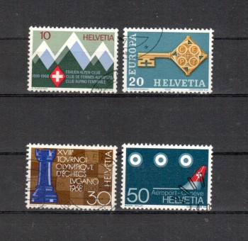 Schweiz Michelnummer 870 - 873 gestempelt Schweiz Michelnummer 870 - 873 gestempelt