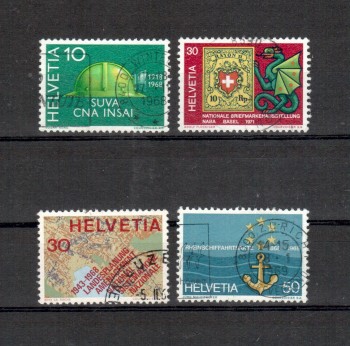 Schweiz Michelnummer 887 - 890 gestempelt Schweiz Michelnummer 887 - 890 gestempelt