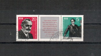 DDR Michelnummer 893 - 894 Dreierstreifen gestempelt