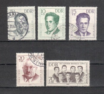 DDR Michelnummer 918 - 922 gestempelt