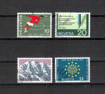 Schweiz Michelnummer 929 - 932 gestempelt