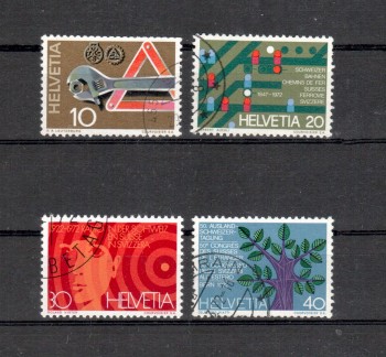 Schweiz Michelnummer 964 - 967 gestempelt Schweiz Michelnummer 964 - 967 gestempelt