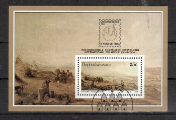 Bophutstawana Michelnummer 172 Block 1 gestempelt