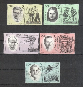 DDR Michelnummer 983 - 987 gestempelt