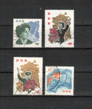 DDR Michelnummer 993 - 996 gestempelt