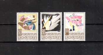 Liechtenstein Michelnummer 1096 - 1098 postfrisch Liechtenstein Michelnummer 1096 - 1098 postfrisch