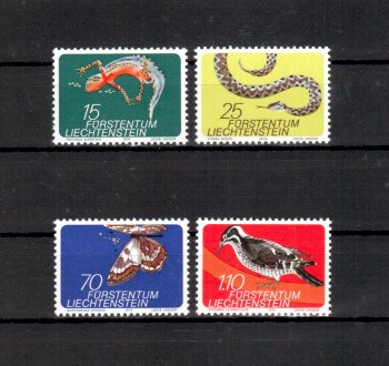 Liechtenstein Michelnummer 609 - 612 postfrisch