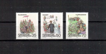 Liechtenstein Michelnummer 899 - 901 postfrisch
