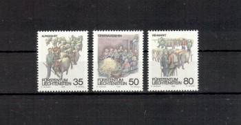 Liechtenstein Michelnummer 971 - 973 postfrisch