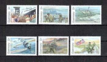 Guernsey Michelnummer 1124 - 1129 postfrisch