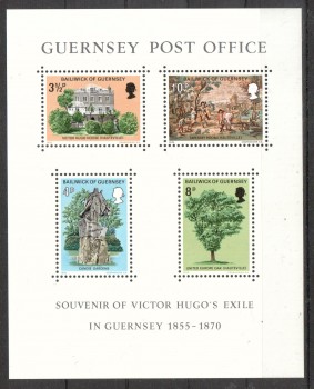 Guernsey Michelnummer 121 - 124 Block 1 postfrisch