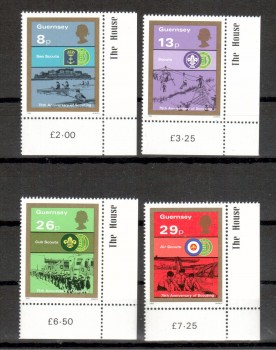 Guernsey Michelnummer 251 - 254 postfrisch