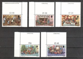 Guernsey Michelnummer 255 - 259 postfrisch