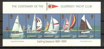 Guernsey Michelnummer 522 - 526 Block 7 postfrisch