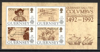 Guernsey Michelnummer 549 - 552 Block 8 postfrisch