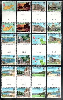 Alderney Michelnummer 1 - 12 ZS postfrisch