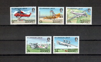 Alderney Michelnummer 18 - 22 postfrisch Alderney Michelnummer 18 - 22 postfrisch