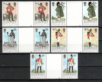 Alderney Michelnummer 23 - 27 ZS postfrisch Alderney Michelnummer 23 - 27 ZS postfrisch