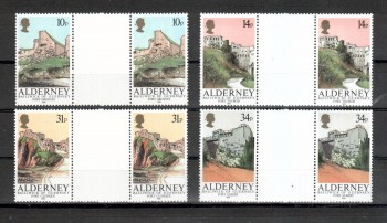 Alderney Michelnummer 28 - 31 ZS postfrisch