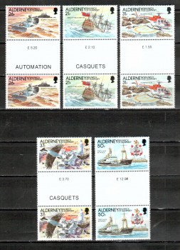 Alderney Michelnummer 49 - 53 ZS postfrisch Alderney Michelnummer 49 - 53 ZS postfrisch