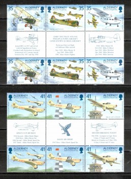 Alderney Michelnummer 83 - 88 ZS postfrisch