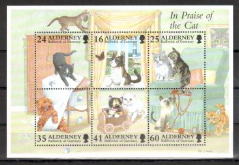 Alderney Michelnummer 94 - 99 Block 2 postfrisch Alderney Michelnummer 94 - 99 Block 2 postfrisch