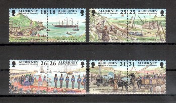 Alderney Michelnummer 108 - 115 postfrisch