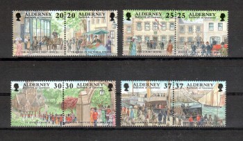 Alderney Michelnummer 121 - 128 postfrisch