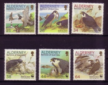 Alderney Michelnummer 145 - 150 postfrisch