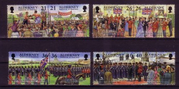 Alderney Michelnummer 158 - 165 postfrisch