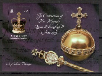 Alderney Michelnummer 205 Block 13 postfrisch Alderney Michelnummer 205 Block 13 postfrisch