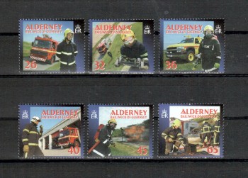 Alderney Michelnummer 242 - 247 postfrisch