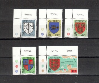 Jersey Michelnummer 273 - 277 postfrisch