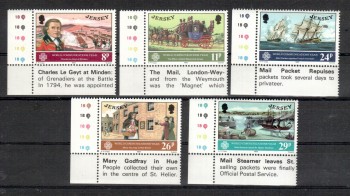 Jersey Michelnummer 303 - 307 postfrisch