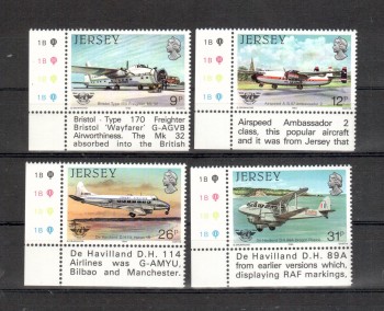 Jersey Michelnummer 330 - 333 postfrisch Jersey Michelnummer 330 - 333 postfrisch