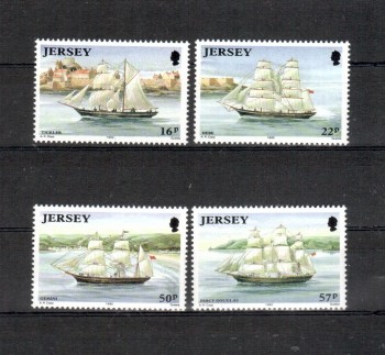 Jersey Michelnummer 577 - 580 postfrisch Jersey Michelnummer 577 - 580 postfrisch