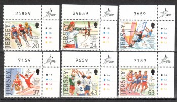 Jersey Michelnummer 787 - 792 postfrisch Jersey Michelnummer 787 - 792 postfrisch