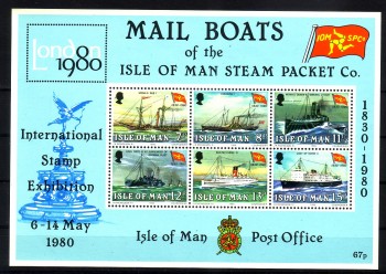 Isle of Man Michelnummer 166 - 171 Block 3 postfrisch Isle of Man Michelnummer 166 - 171 Block 3 postfrisch