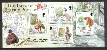 Isle of Man Michelnummer 1321 - 1324 Block 58 postfrisch