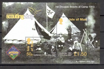 Isle of Man Michelnummer 1349 - 1350 Block 59 I postfrisch Isle of Man Michelnummer 1349 - 1350 Block 59 I postfrisch